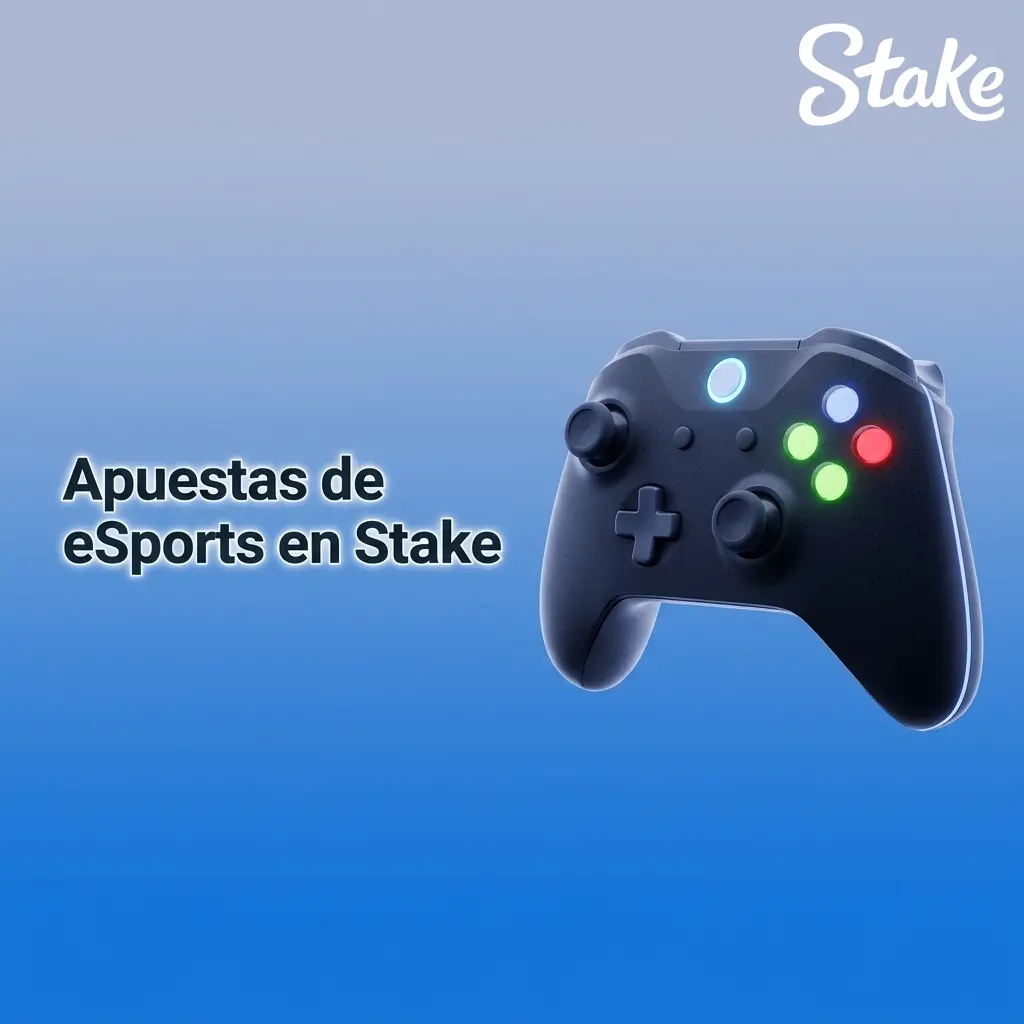 Sección de apuestas en eSports de Stake con mercados en vivo, por mapa y estadísticas de jugadores
