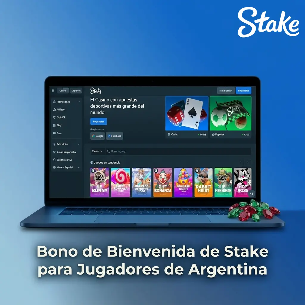 Bono de bienvenida de Stake con sorteos y carreras de hasta 150.000 USD para jugadores de Argentina