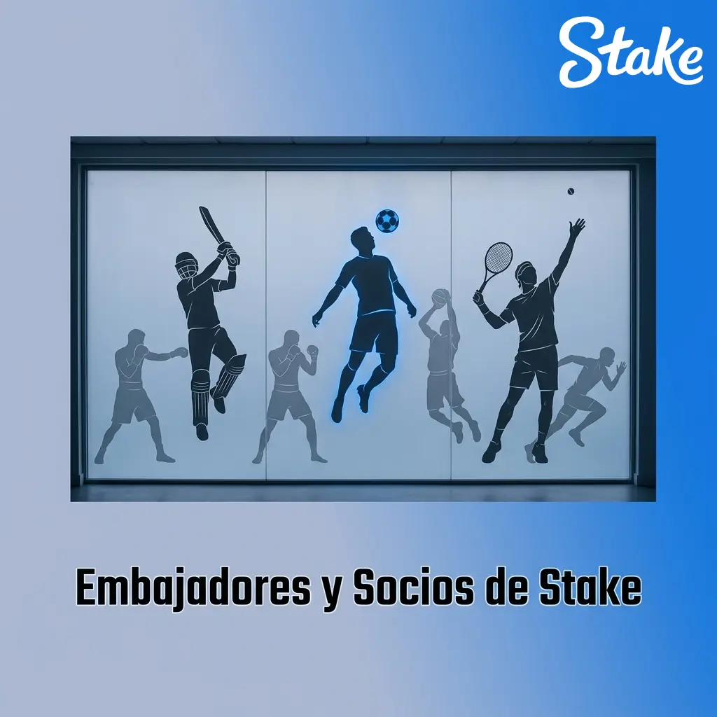 Embajadores y socios de Stake: Drake, UFC, Everton FC, Alfa Romeo F1 y Watford FC como patrocinadores globales.