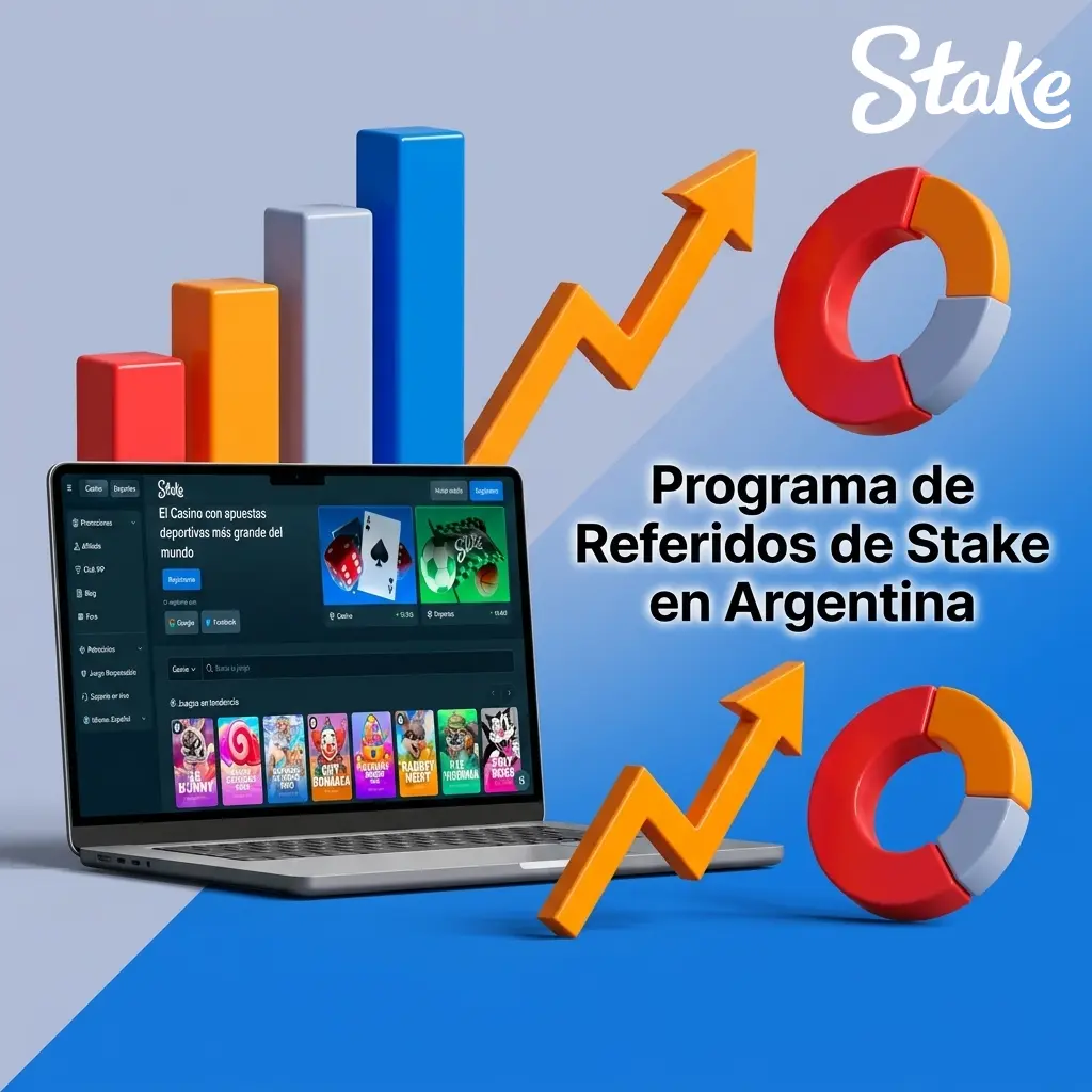 Programa de referidos de Stake Argentina: ganá comisiones en cripto invitando jugadores a la plataforma