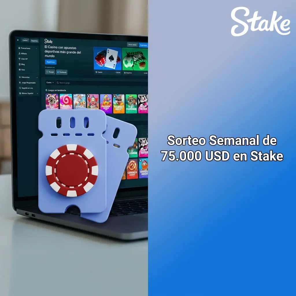 Sorteo Semanal de 75.000 USD en Stake Argentina con tickets automáticos por apuestas realizadas