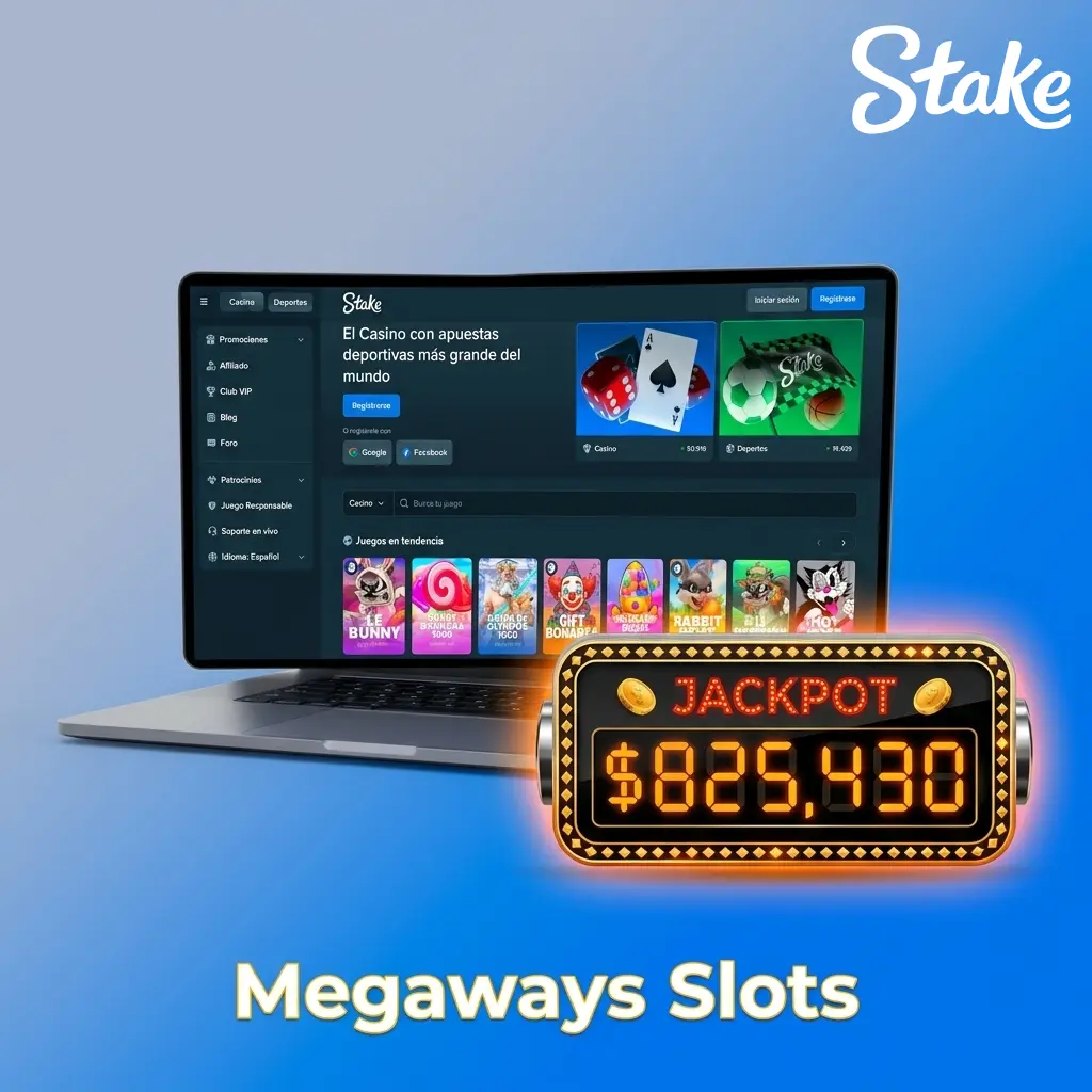 Tragamonedas Megaways con hasta 117.649 formas de ganar por giro en Stake