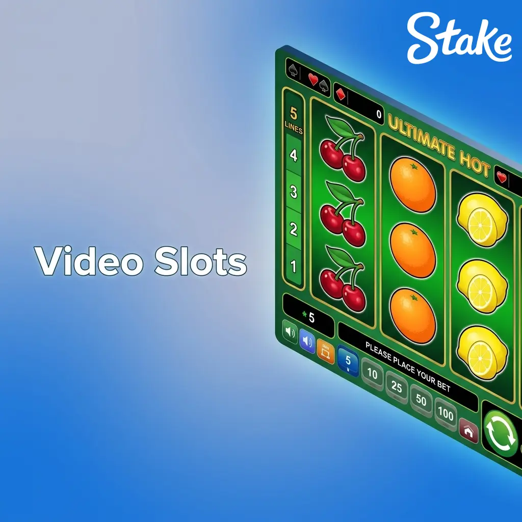 Tragamonedas de video con 5 rodillos, wilds expandibles, giros gratis y multiplicadores en Stake