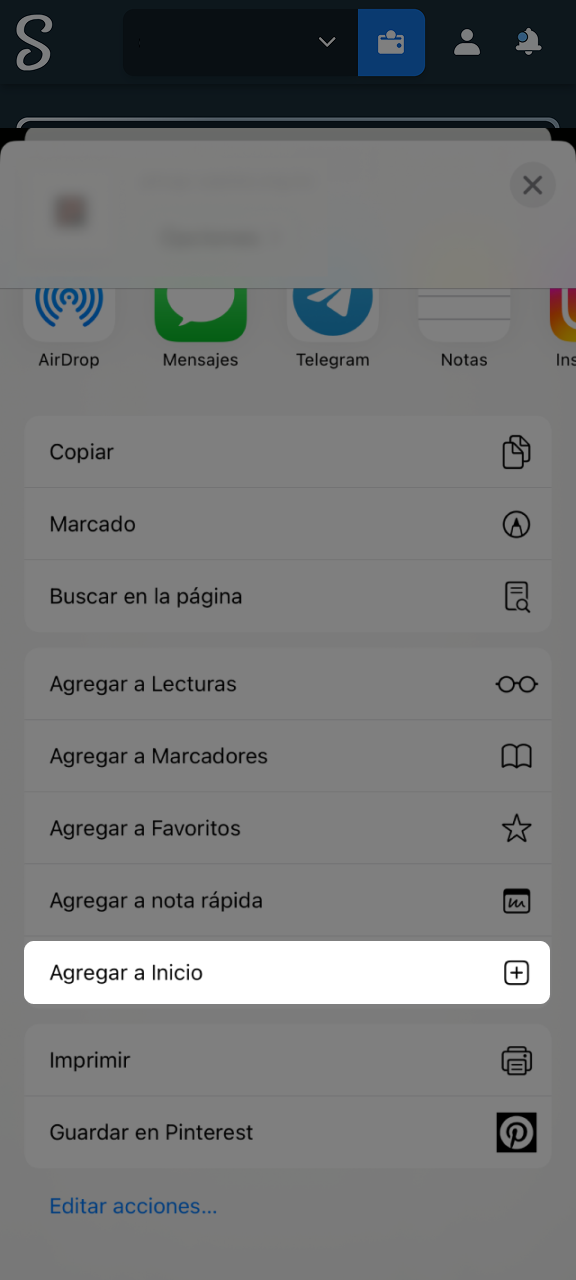 Añade Stake a la pantalla de inicio y empieza a jugar.