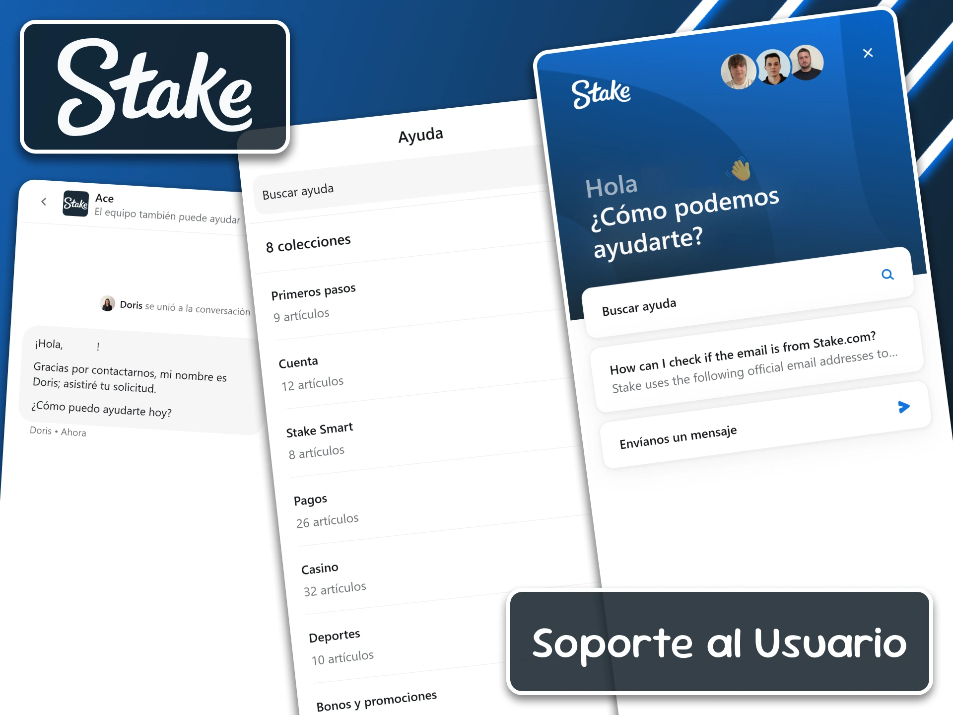 Si tienes algún problema con la instalación, ponte en contacto con el servicio de atención al usuario de la aplicación para recibir ayuda del equipo de Stake.