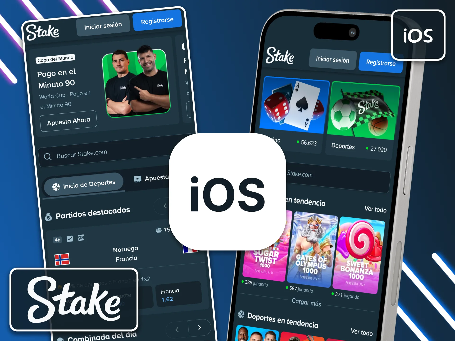Instala la aplicación Stake en iOS añadiendo un atajo inteligente desde el navegador Safari de tu iPhone.